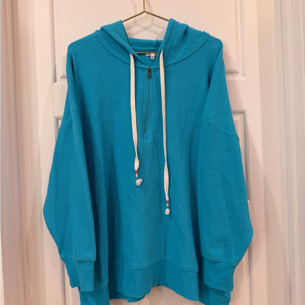 Maurices bright blue quarter zip Hoodie